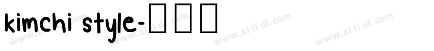 kimchi style字体转换